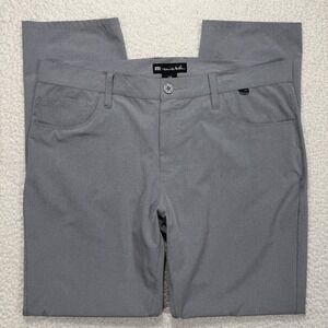 TravisMathew Pants Men's 38x32 Gray Slim Golf Athleisure Performance